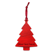 Load image into Gallery viewer, Red Wooden ornament Blanks - Personalized