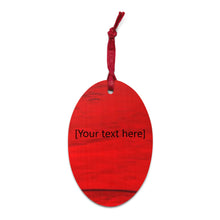 Load image into Gallery viewer, Red Wooden ornament Blanks - Personalized