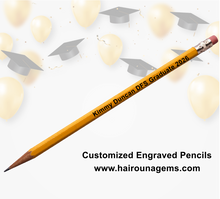 Load image into Gallery viewer, Personalized Laser Engraved Wooden Pencils – Custom Name, Date or Message | Graduation, Wedding & Memorial Favors