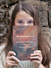 Load image into Gallery viewer, Digital Download - A Book to Record Who Is Bullying Me: Track Events, Build Evidence and Reclaim My Peace (PDF Format)