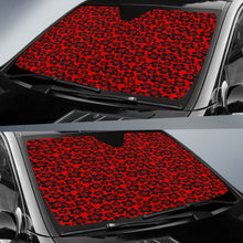 Load image into Gallery viewer, Vehicle Sun Shade Red Hibiscus