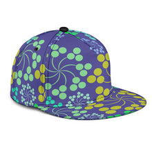 Load image into Gallery viewer, snap back hat with bubble floral design