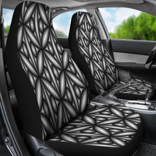Load image into Gallery viewer, Car Seat Covers Black and White Geometric Design