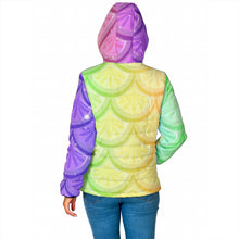 Load image into Gallery viewer, Mermaid Scales Women's Padded Hooded Jacket