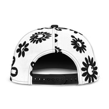 Load image into Gallery viewer, Black Flowers Snapback Hat