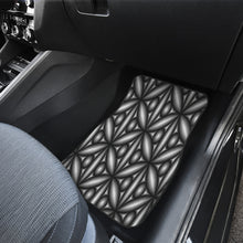 Load image into Gallery viewer, Vehicle Car Mats 4 piece Black and White Geometric Design