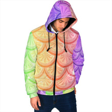 Load image into Gallery viewer, Mermaid Scales Men's Padded Hooded Jacket
