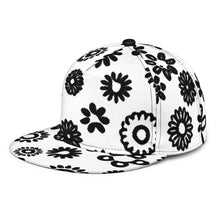 Load image into Gallery viewer, Black Flowers Snapback Hat
