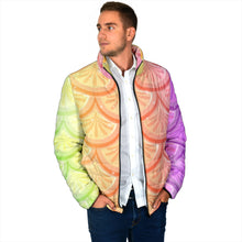 Load image into Gallery viewer, Mermaid Scales Men's Padded Jacket