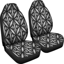 Load image into Gallery viewer, Car Seat Covers Black and White Geometric Design