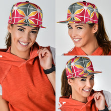 Load image into Gallery viewer, Pink, Orange and Gray Geometric Classic Hat