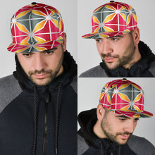 Load image into Gallery viewer, Pink, Orange and Gray Geometric Classic Hat