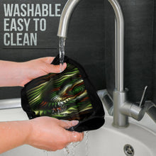 Load image into Gallery viewer, Headrest Covers Green and Brown Spirals