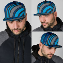 Load image into Gallery viewer, Blue Fractals Snapback Hat