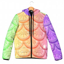 Load image into Gallery viewer, Mermaid Scales Women's Padded Hooded Jacket