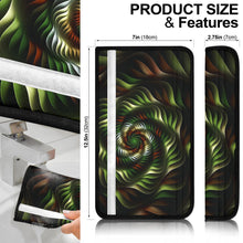 Load image into Gallery viewer, Seat Belt Covers Brown and Green Spirals