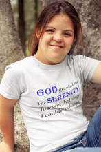 Load image into Gallery viewer, Serenity Prayer Unisex Heavy Cotton Tee, Serenity T-shirt, Mental Health T-shirt