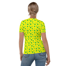 Load image into Gallery viewer, Green Spotted Yellow Women's T-shirt