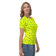 Load image into Gallery viewer, Green Spotted Yellow Women's T-shirt
