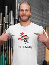 Load image into Gallery viewer, It's Rum Day Unisex Jersey Short Sleeve Tee, Rum shirt, Pirate shirt, Pirate's rum shirt, rum day, rum day shirt