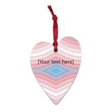 Load image into Gallery viewer, Pastel Wave Wooden ornaments - Personalized