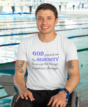 Load image into Gallery viewer, Serenity Prayer Unisex Heavy Cotton Tee, Serenity T-shirt, Mental Health T-shirt