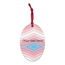 Load image into Gallery viewer, Pastel Wave Wooden ornaments - Personalized