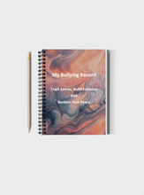 Load image into Gallery viewer, Digital Download - A Book to Record Who Is Bullying Me: Track Events, Build Evidence and Reclaim My Peace (PDF Format)