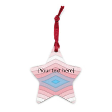 Load image into Gallery viewer, Pastel Wave Wooden ornaments - Personalized