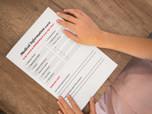 Load image into Gallery viewer, Printable Travel Planner Insert - Essential Medical Conditions Checklist (2 Pages)