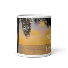 Load image into Gallery viewer, St. Vincent and the Grenadines Sunset Coconut Climber White glossy mug