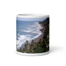 Load image into Gallery viewer, St. Vincent and the Grenadines Byrea Beach White glossy mug
