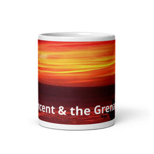 Load image into Gallery viewer, St. Vincent and the Grenadines Vibrant Sunset White glossy mug