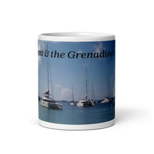 Load image into Gallery viewer, St. Vincent and the Grenadines Sailboats in Mayreau White glossy mug