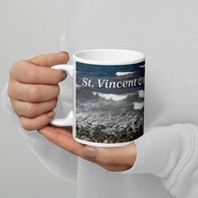 Load image into Gallery viewer, St. Vincent and the Grenadines Beach on Windward Coast White glossy mug