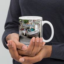 Load image into Gallery viewer, St. Vincent and the Grenadines Protecting Boats From A Storm in Bottom Town White glossy mug