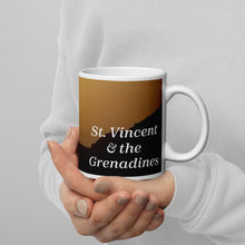 Load image into Gallery viewer, St. Vincent and the Grenadines Sun Setting Off Edinboro Point White glossy mug