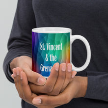 Load image into Gallery viewer, St. Vincent and the Grenadines Rainbow Pastels White glossy mug