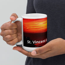 Load image into Gallery viewer, St. Vincent and the Grenadines Vibrant Sunset White glossy mug