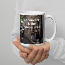 Load image into Gallery viewer, St. Vincent and the Grenadines Saturday Shopping White glossy mug
