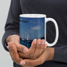 Load image into Gallery viewer, St. Vincent and the Grenadines Sailboats in Mayreau White glossy mug
