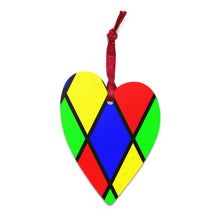 Load image into Gallery viewer, Stained Glass Wooden ornaments