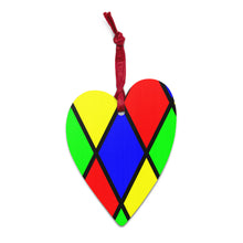 Load image into Gallery viewer, Stained Glass Wooden ornaments