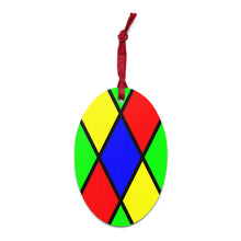 Load image into Gallery viewer, Stained Glass Wooden ornaments