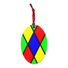 Load image into Gallery viewer, Stained Glass Wooden ornaments