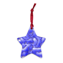 Load image into Gallery viewer, Cloudy Blue Wooden Ornaments