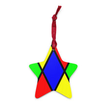 Load image into Gallery viewer, Stained Glass Wooden ornaments