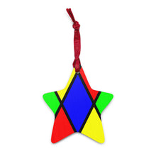 Load image into Gallery viewer, Stained Glass Wooden ornaments
