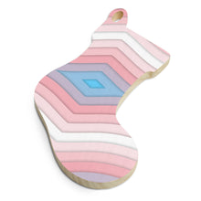 Load image into Gallery viewer, Pastel Wave Wooden ornaments - Personalized