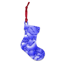 Load image into Gallery viewer, Cloudy Blue Wooden Ornaments